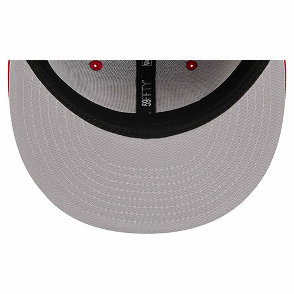 San Francisco 49ers New Era Group Chat 59FIFTY Fitted Hat - Scarlet cheap