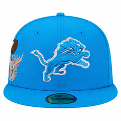 Detroit Lions New Era Group Chat 59FIFTY Fitted Hat - Blue discount