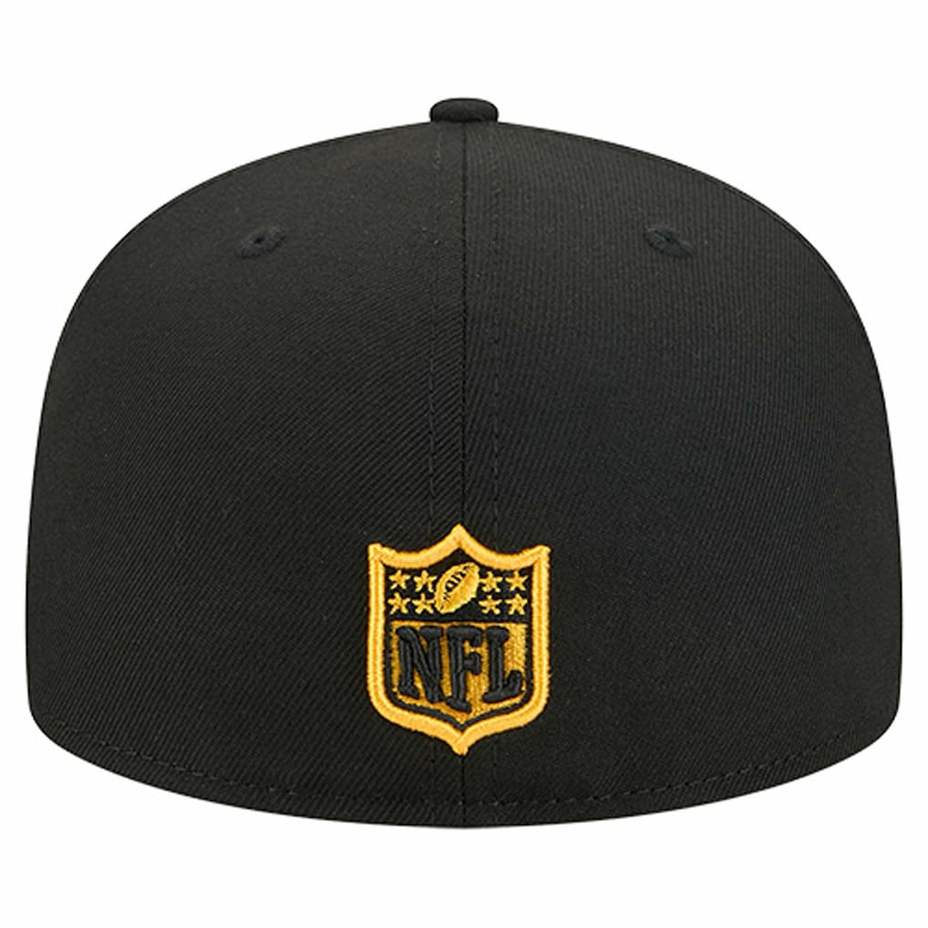 Pittsburgh Steelers New Era Group Chat 59FIFTY Fitted Hat - Black for sale