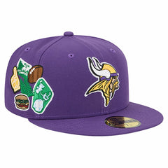 Minnesota Vikings New Era Group Chat 59FIFTY Fitted Hat - Purple sale