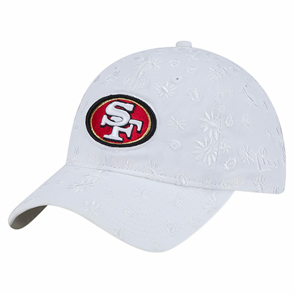 San Francisco 49ers New Era Women's Floral 9TWENTY Adjustable Hat - White cheap
