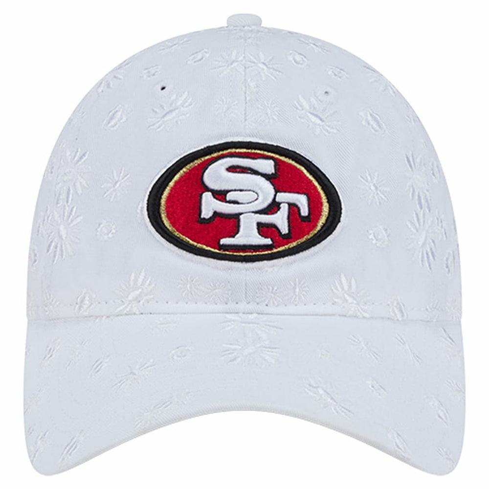 San Francisco 49ers New Era Women's Floral 9TWENTY Adjustable Hat - White cheap