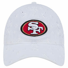 San Francisco 49ers New Era Women's Floral 9TWENTY Adjustable Hat - White cheap