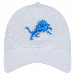 Detroit Lions New Era Women's Floral 9TWENTY Adjustable Hat - White cheap