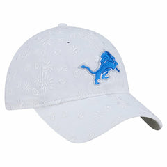 Detroit Lions New Era Women's Floral 9TWENTY Adjustable Hat - White cheap