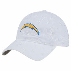 Los Angeles Chargers New Era Women's Floral 9TWENTY Adjustable Hat - White outlet