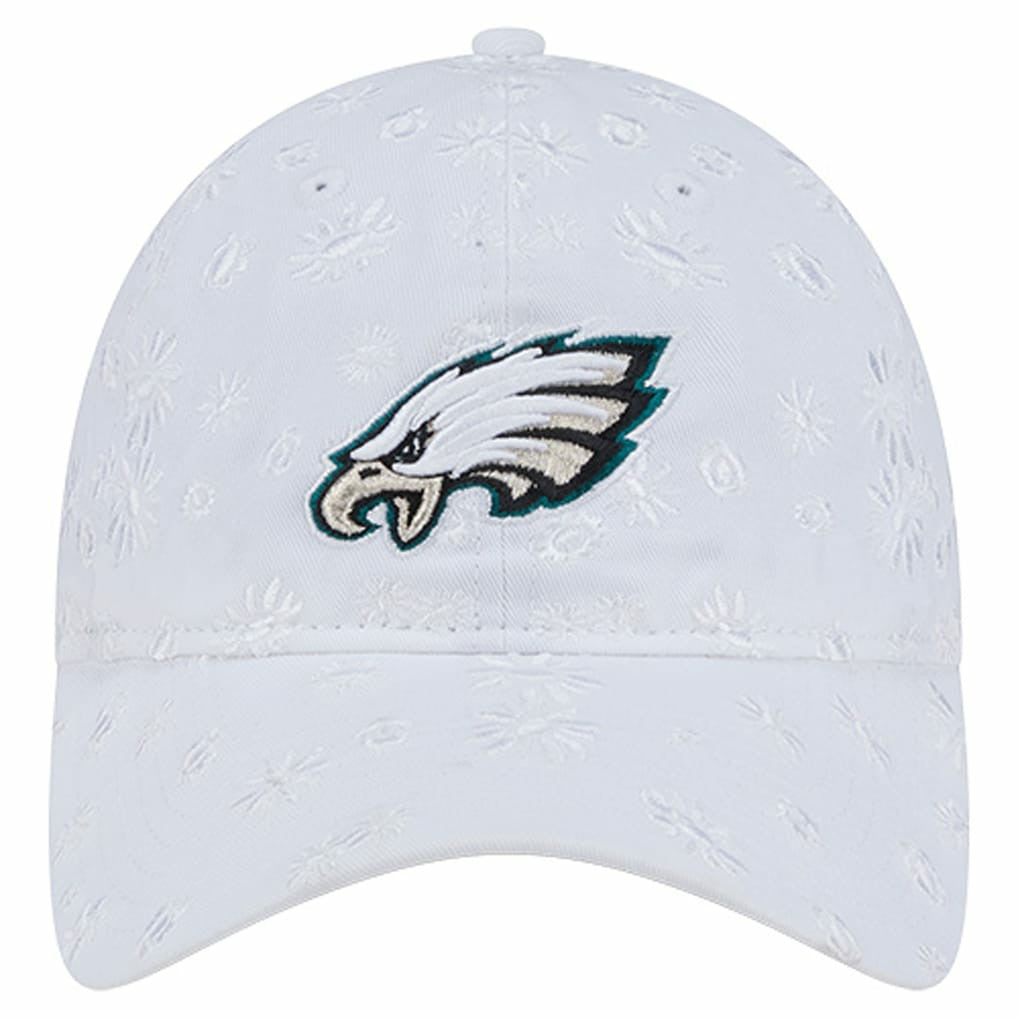 Philadelphia Eagles New Era Women's Floral 9TWENTY Adjustable Hat - White outlet