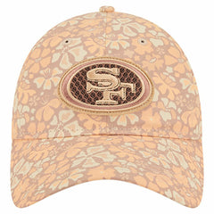 San Francisco 49ers New Era Women's Floral 9TWENTY Adjustable Hat - Tan sale
