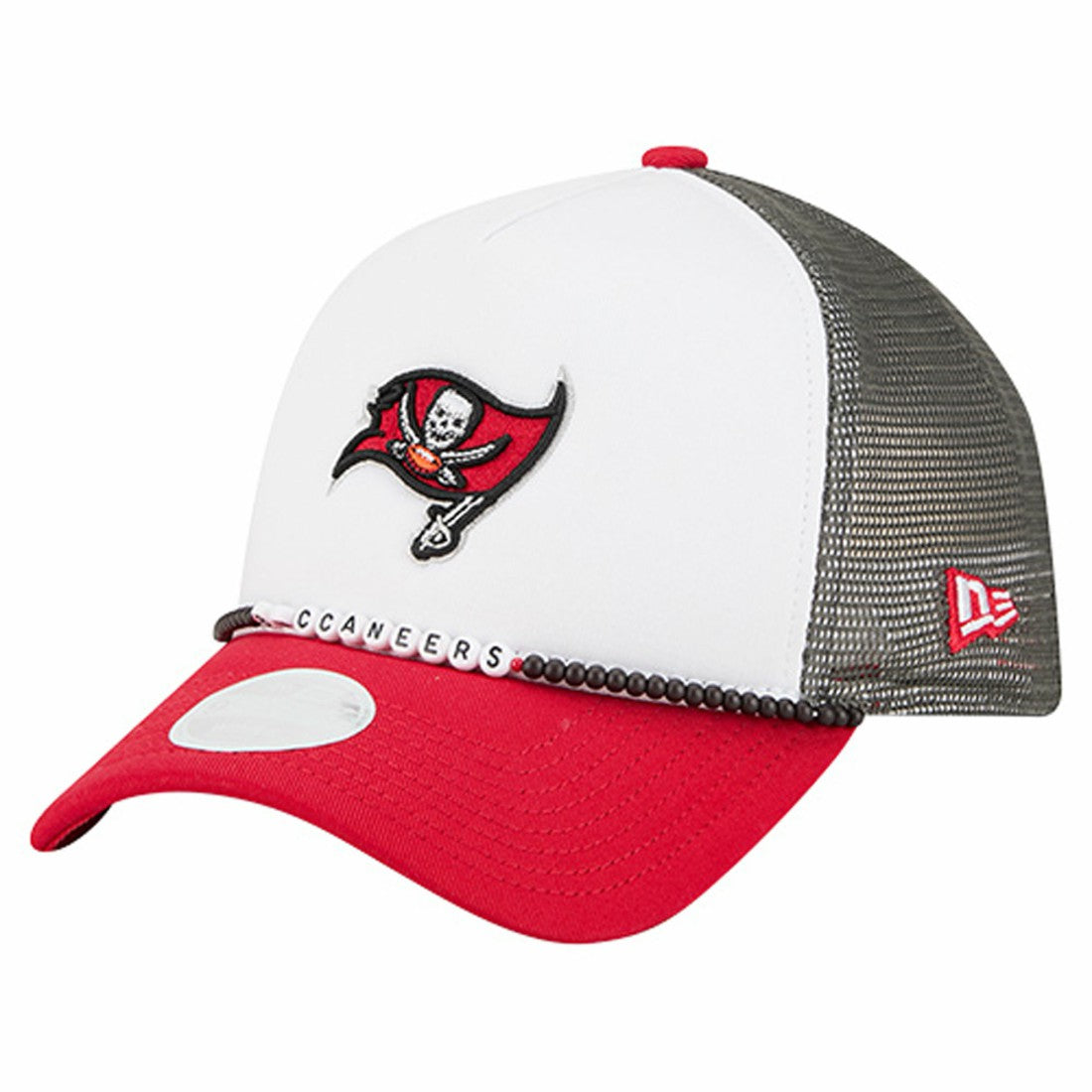 Tampa Bay Buccaneers New Era Women's Friendship Bracelet 9FORTY Adjustable Hat - White/Red discount