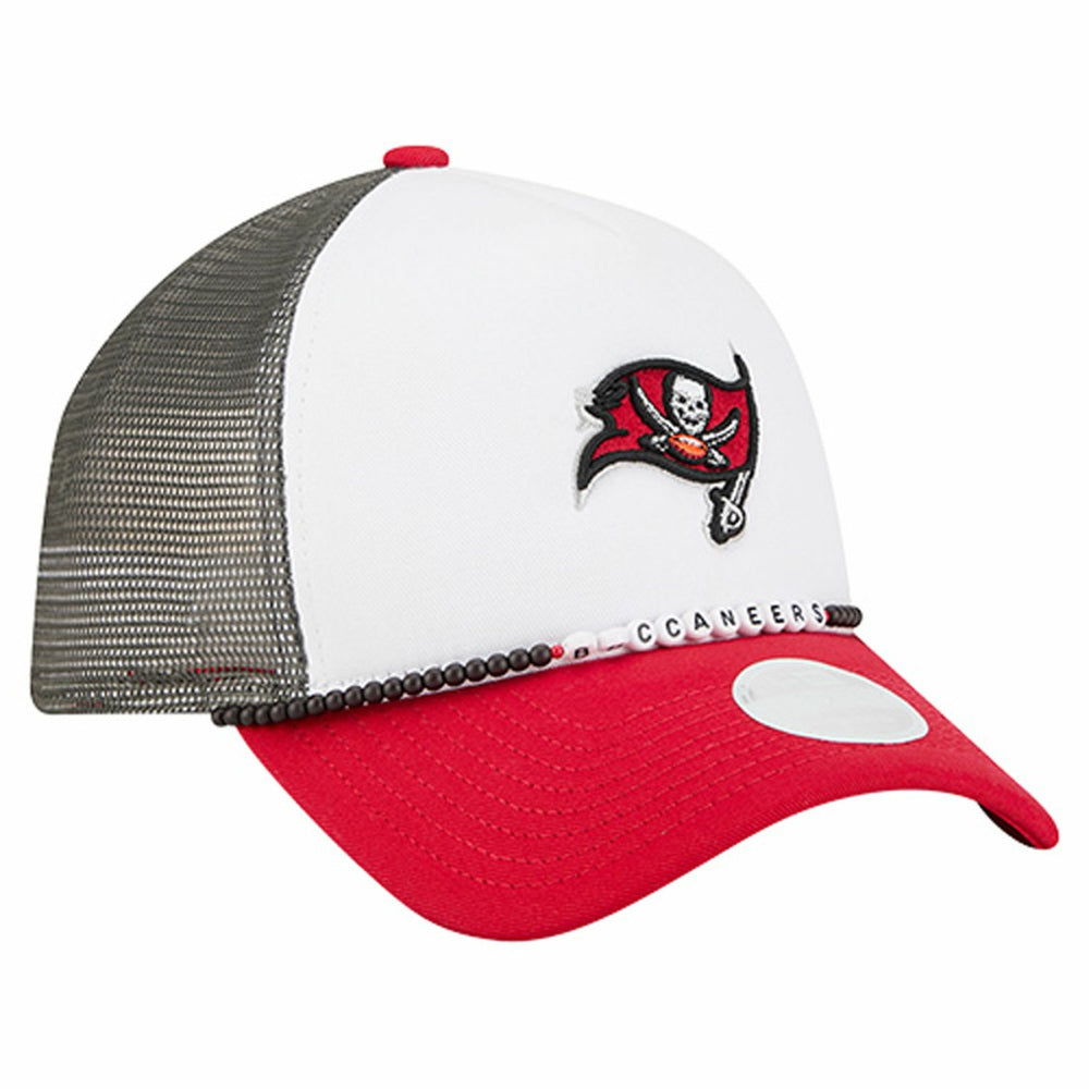 Tampa Bay Buccaneers New Era Women's Friendship Bracelet 9FORTY Adjustable Hat - White/Red discount