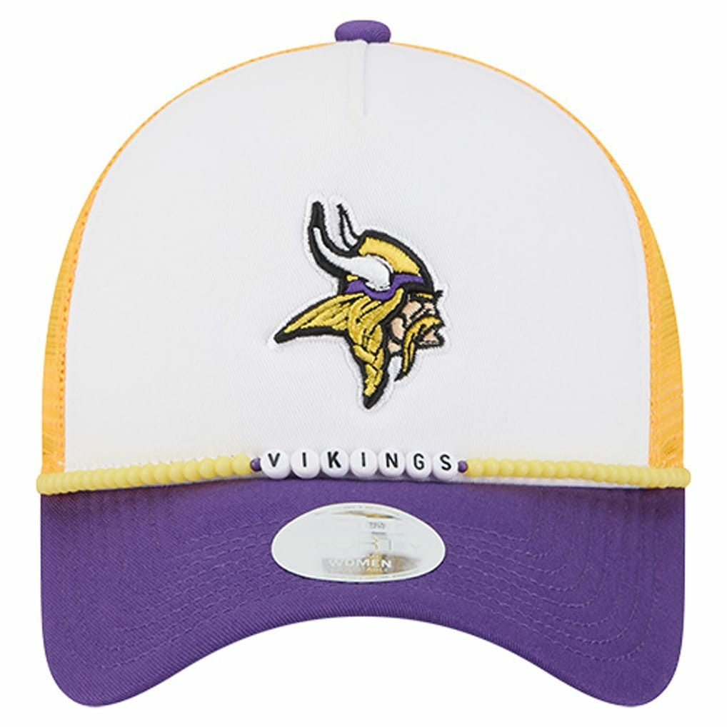 Minnesota Vikings New Era Women's Friendship Bracelet 9FORTY Adjustable Hat - White/Purple online