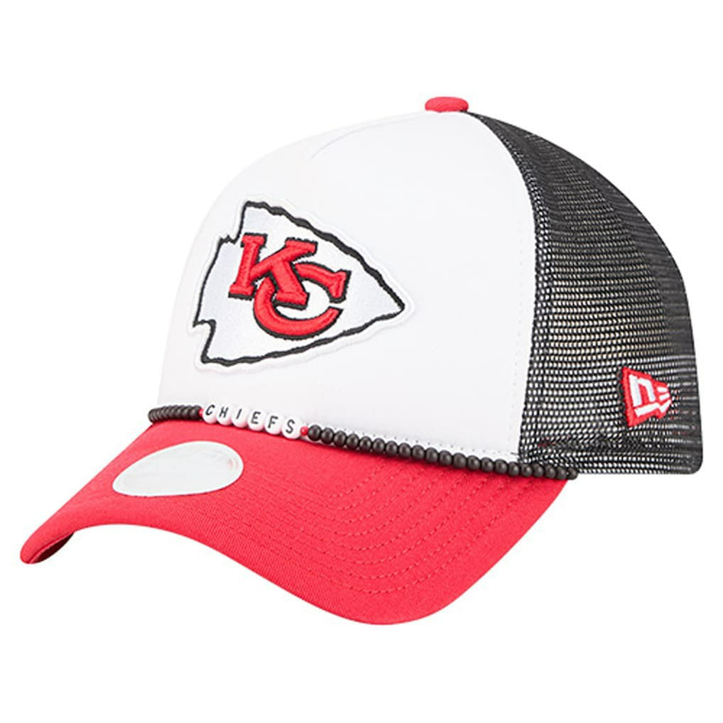 Kansas City Chiefs New Era Women's Friendship Bracelet 9FORTY Adjustable Hat - White/Red online