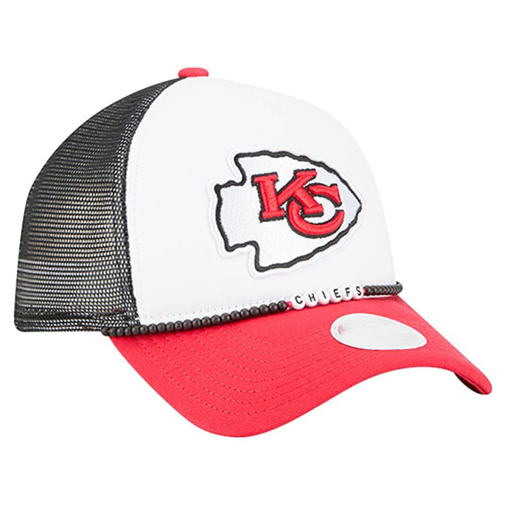 Kansas City Chiefs New Era Women's Friendship Bracelet 9FORTY Adjustable Hat - White/Red online