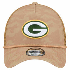 Green Bay Packers New Era Wheat Camo 9FORTY Adjustable Hat - Tan sale