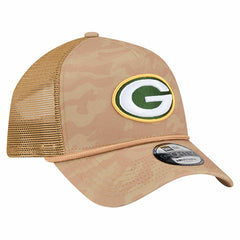 Green Bay Packers New Era Wheat Camo 9FORTY Adjustable Hat - Tan sale