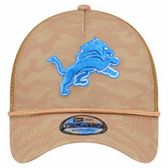 Detroit Lions New Era Wheat Camo 9FORTY Adjustable Hat - Tan for sale