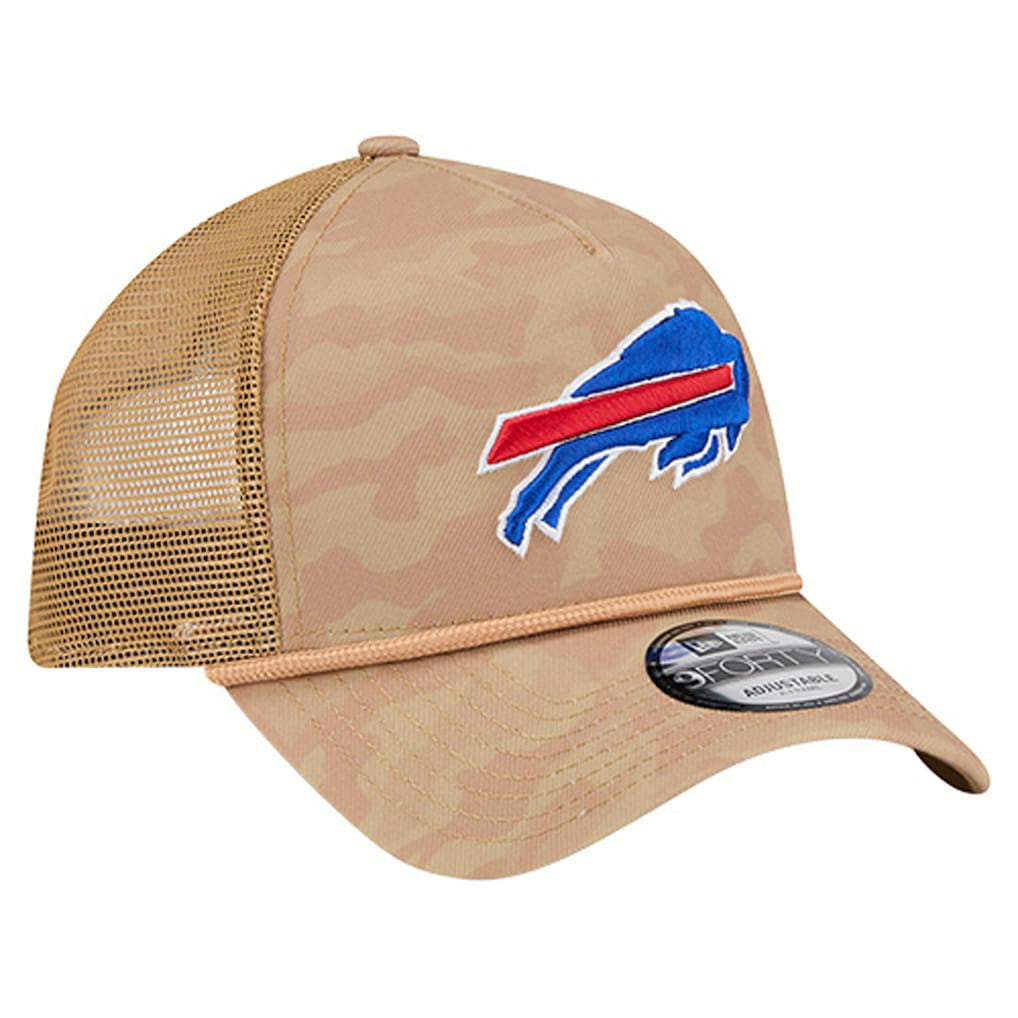Buffalo Bills New Era Wheat Camo 9FORTY Adjustable Hat - Tan discount