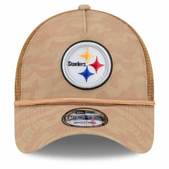 Pittsburgh Steelers New Era Wheat Camo 9FORTY Adjustable Hat - Tan on sale