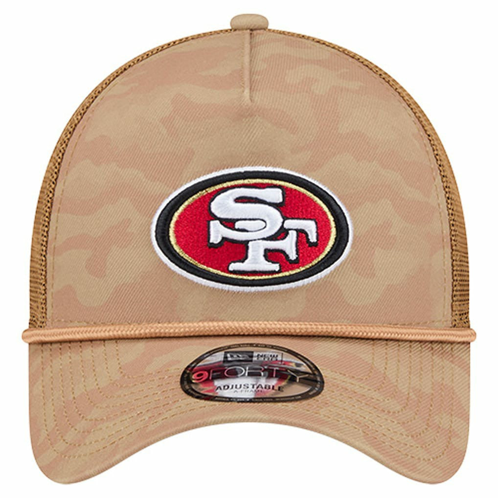 San Francisco 49ers New Era Wheat Camo 9FORTY Adjustable Hat - Tan cheap