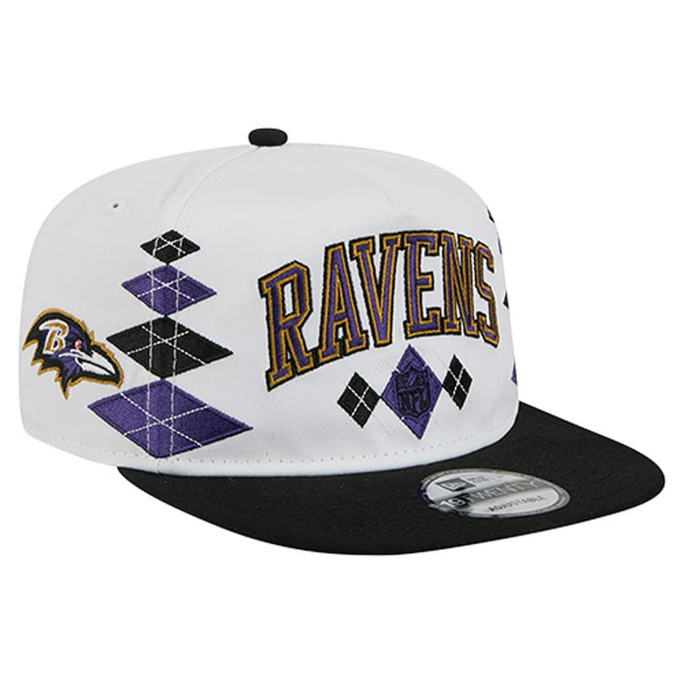 Baltimore Ravens New Era Argyle 19TWENTY Adjustable Hat - White discount
