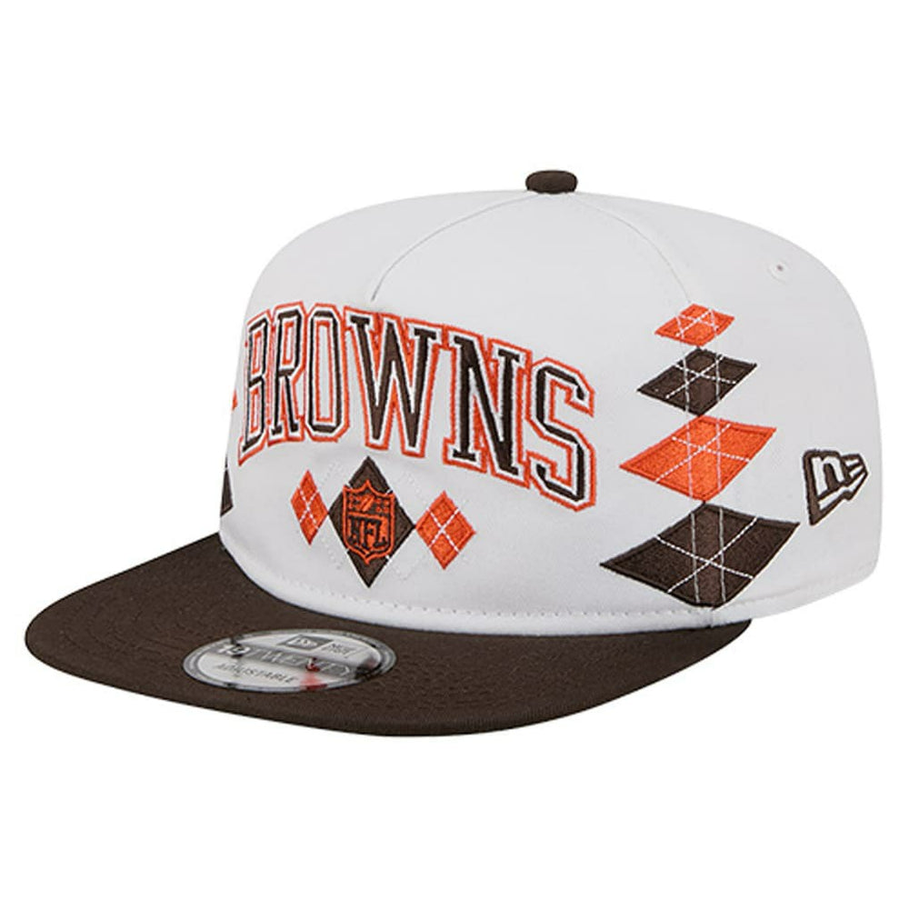 Cleveland Browns New Era Argyle 19TWENTY Adjustable Hat - White sale