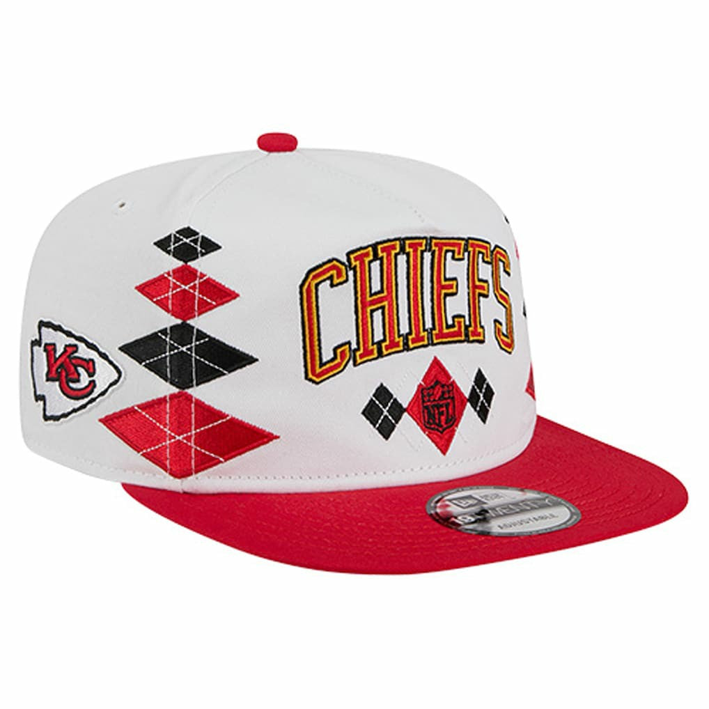 Kansas City Chiefs New Era Argyle 19TWENTY Adjustable Hat - White cheap