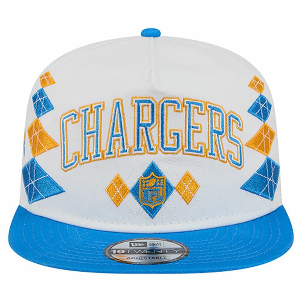 Los Angeles Chargers New Era Argyle 19TWENTY Adjustable Hat - White discount