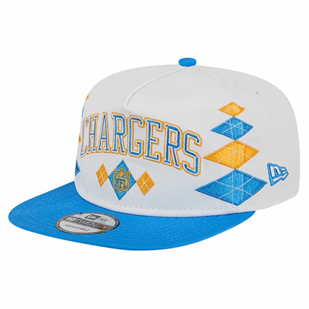 Los Angeles Chargers New Era Argyle 19TWENTY Adjustable Hat - White discount
