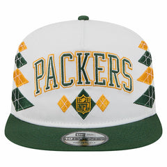 Green Bay Packers New Era Argyle 19TWENTY Adjustable Hat - White discount