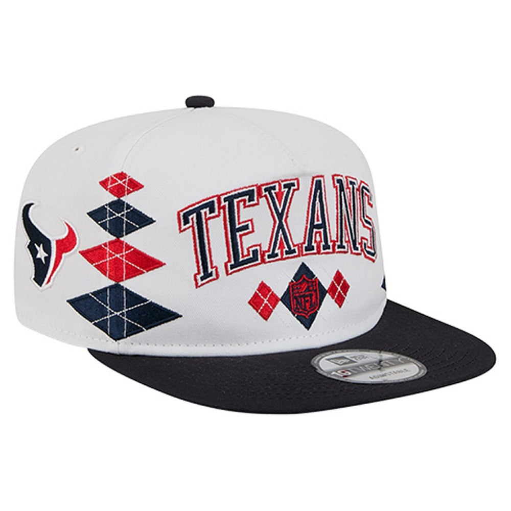 Houston Texans New Era Argyle 19TWENTY Adjustable Hat - White sale