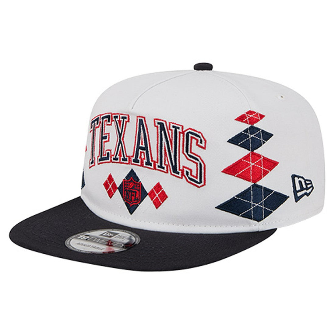 Houston Texans New Era Argyle 19TWENTY Adjustable Hat - White sale