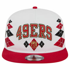 San Francisco 49ers New Era Argyle 19TWENTY Adjustable Hat - White cheap
