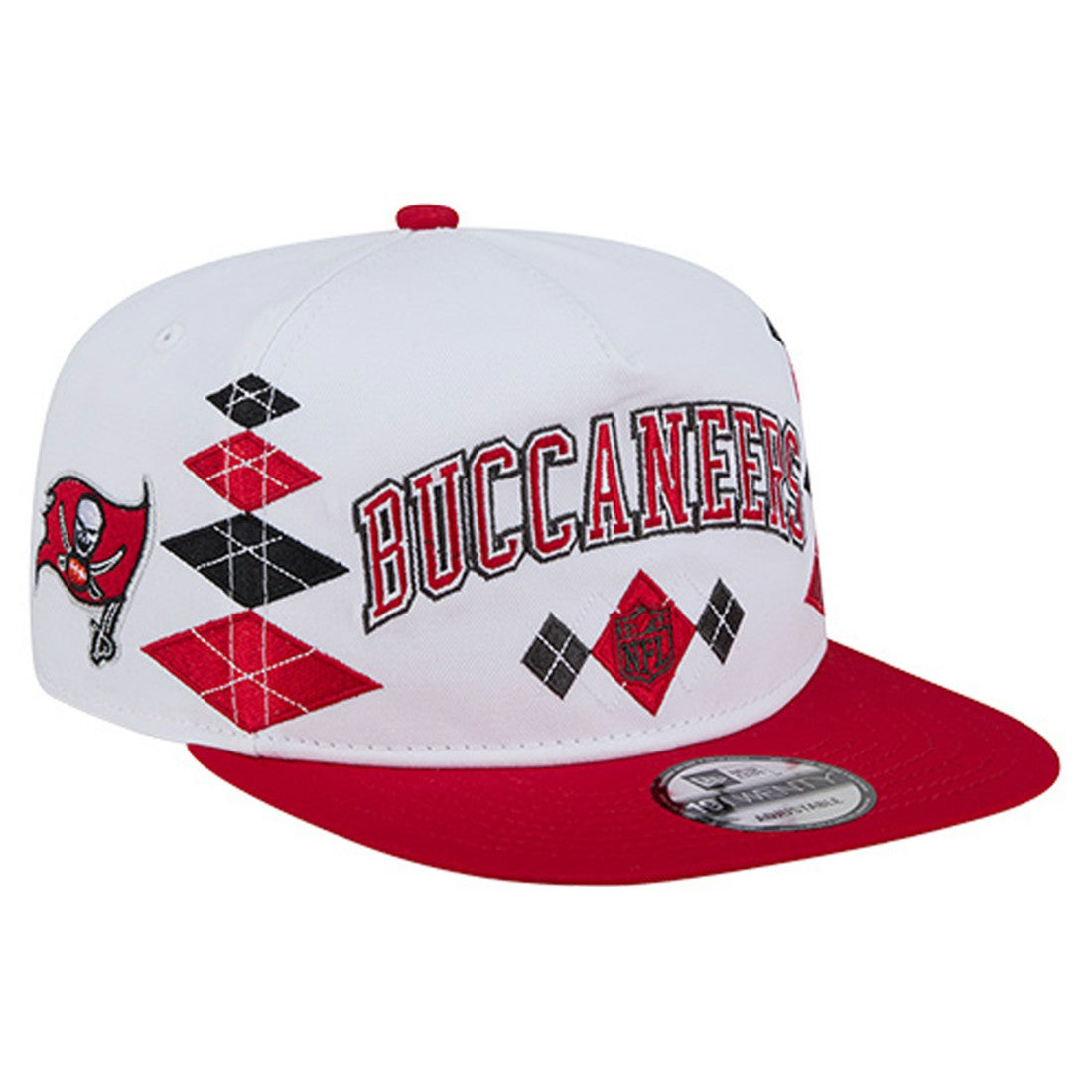 Tampa Bay Buccaneers New Era Argyle 19TWENTY Adjustable Hat - White on sale
