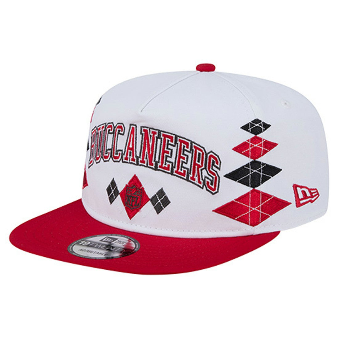 Tampa Bay Buccaneers New Era Argyle 19TWENTY Adjustable Hat - White on sale