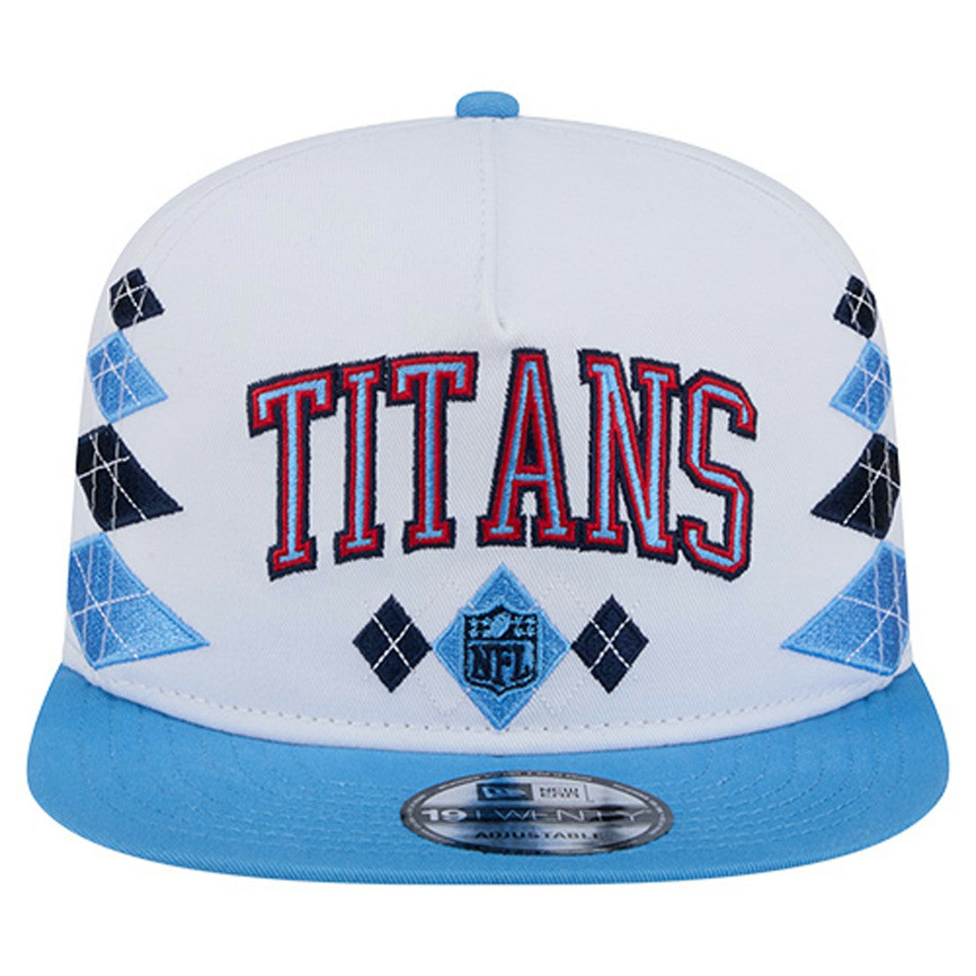 Tennessee Titans New Era Argyle 19TWENTY Adjustable Hat - White on sale