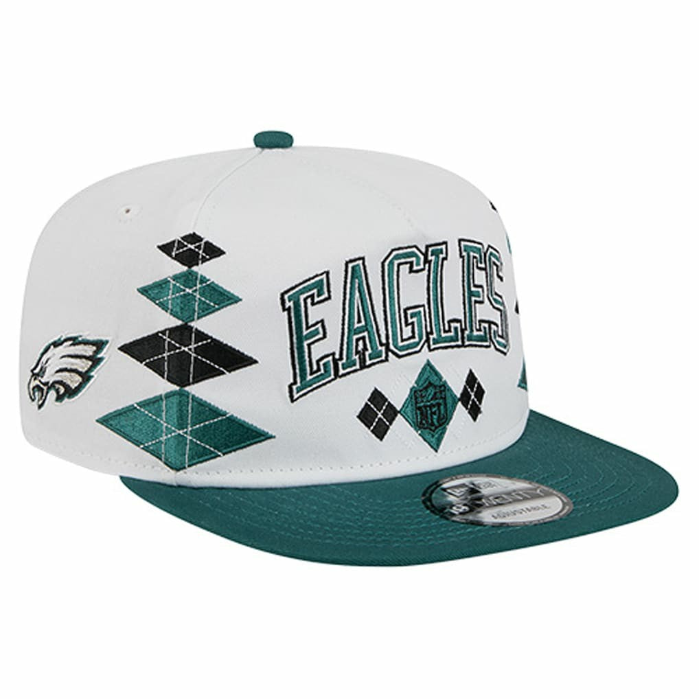 Philadelphia Eagles New Era Argyle 19TWENTY Adjustable Hat - White discount