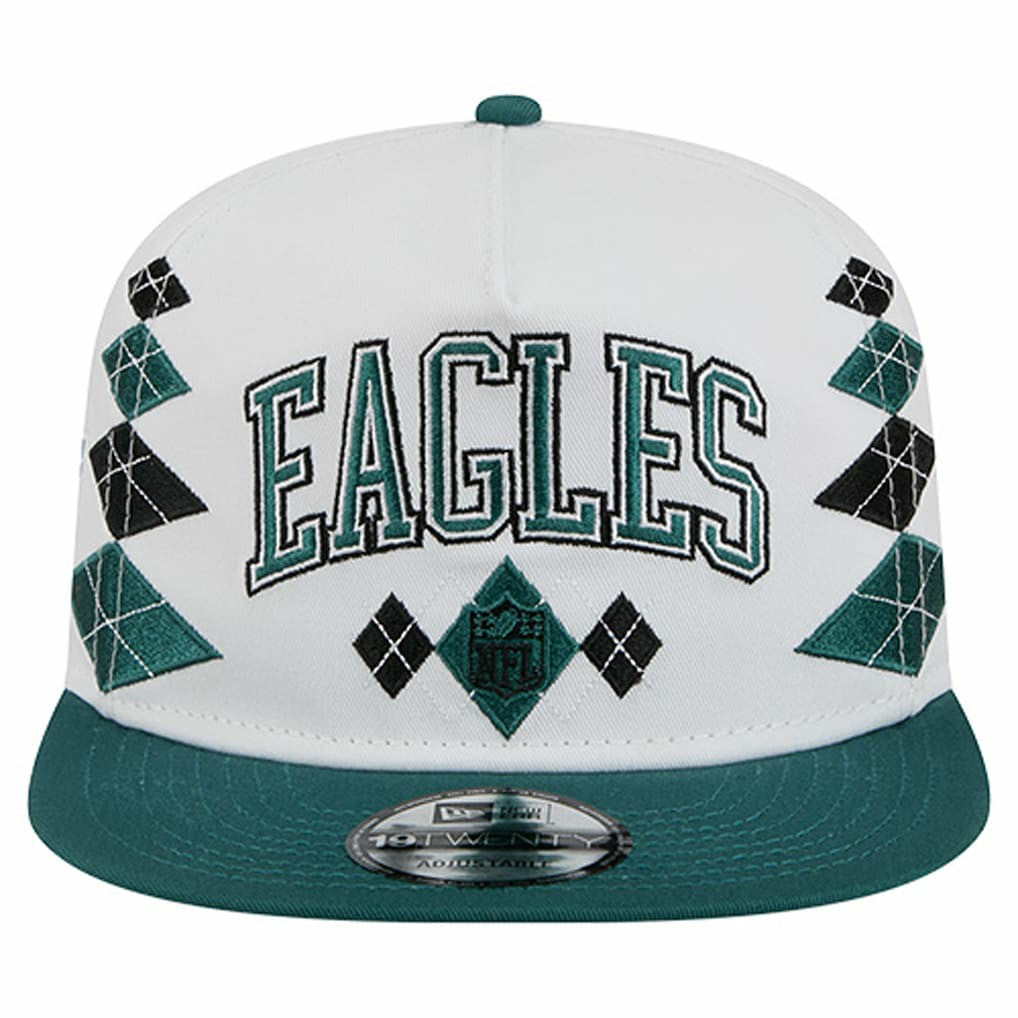 Philadelphia Eagles New Era Argyle 19TWENTY Adjustable Hat - White discount