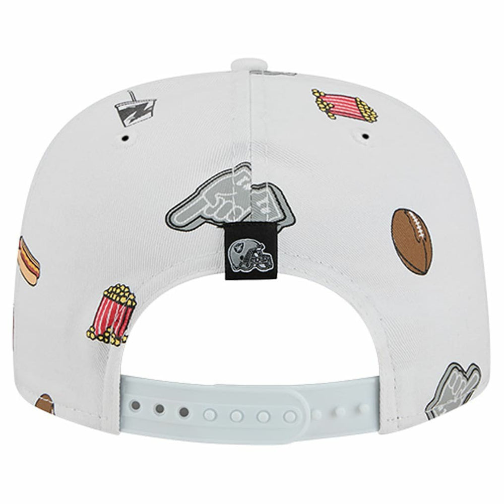 Las Vegas Raiders New Era Team Cheer 19TWENTY Snapback Hat - White sale