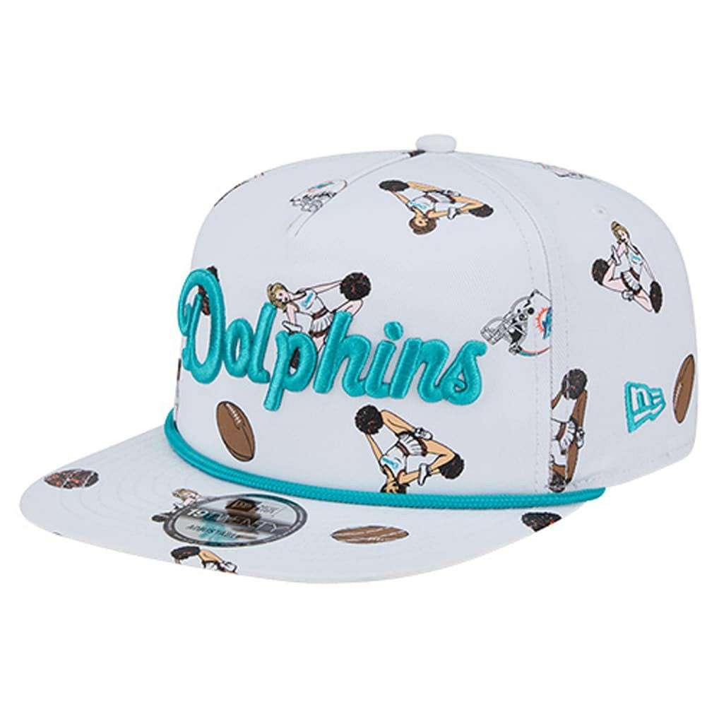 Miami Dolphins New Era Team Cheer 19TWENTY Snapback Hat - White online
