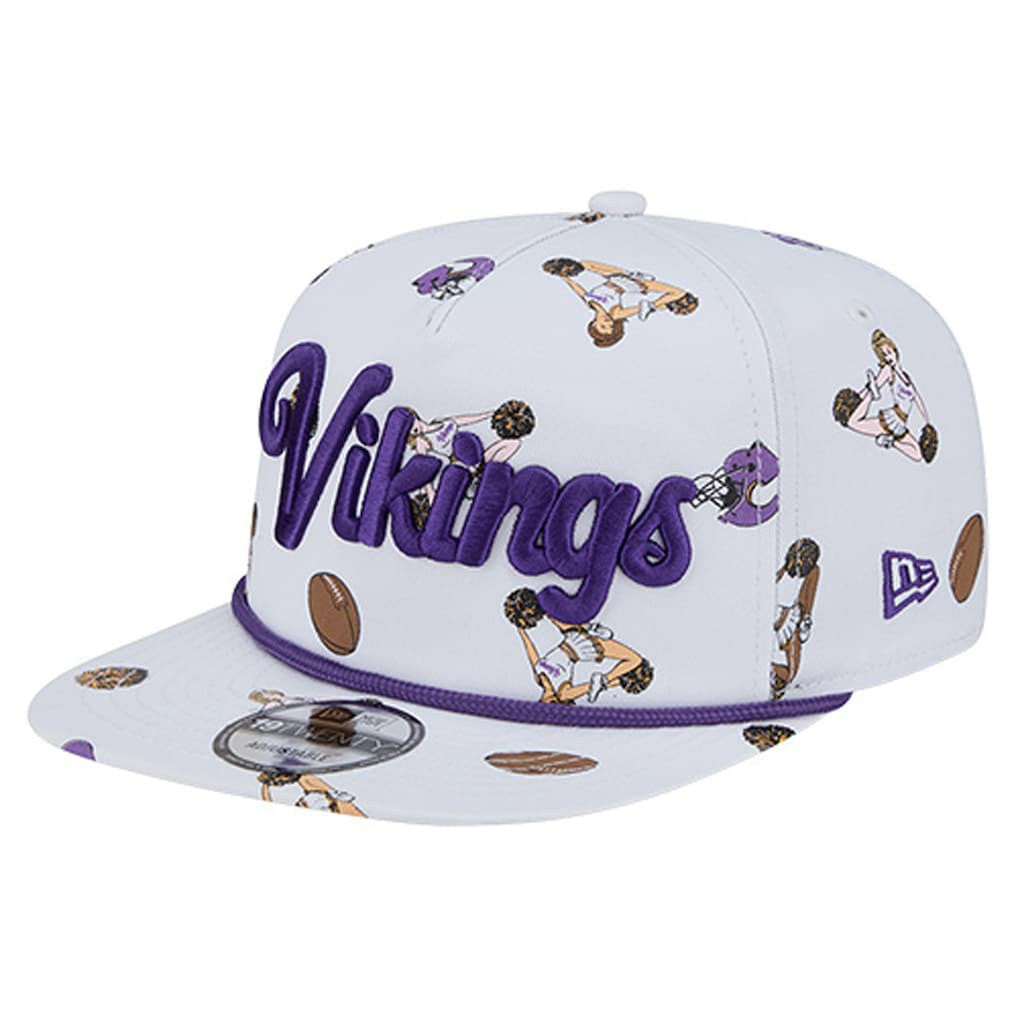 Minnesota Vikings New Era Team Cheer 19TWENTY Snapback Hat - White on sale