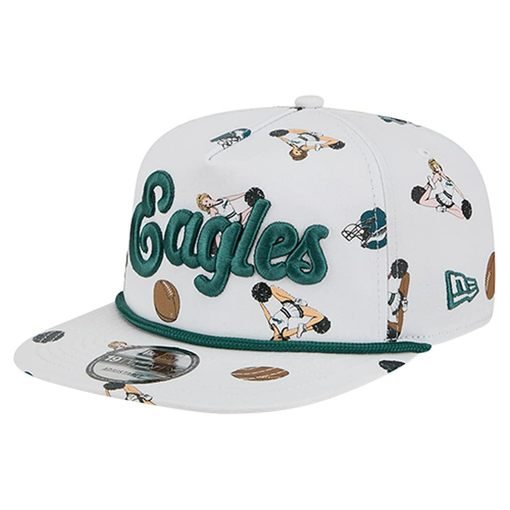 Philadelphia Eagles New Era Team Cheer 19TWENTY Snapback Hat - White cheap