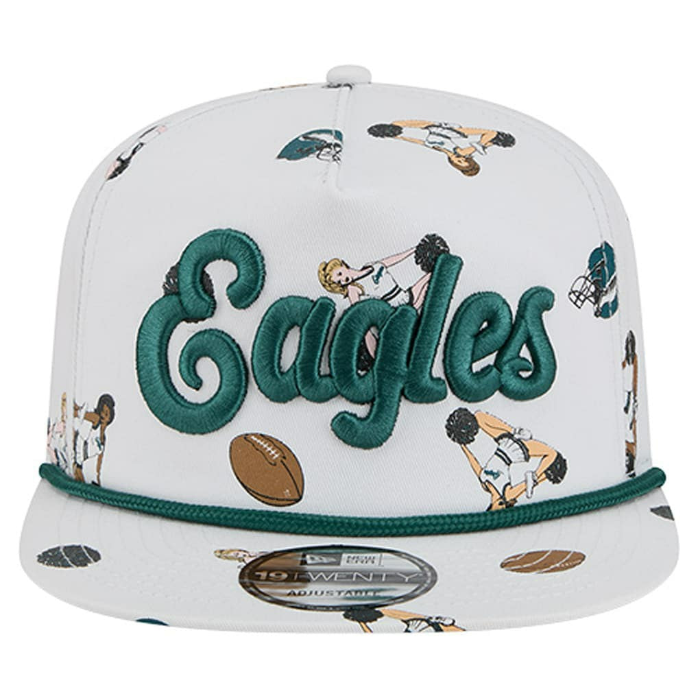 Philadelphia Eagles New Era Team Cheer 19TWENTY Snapback Hat - White cheap