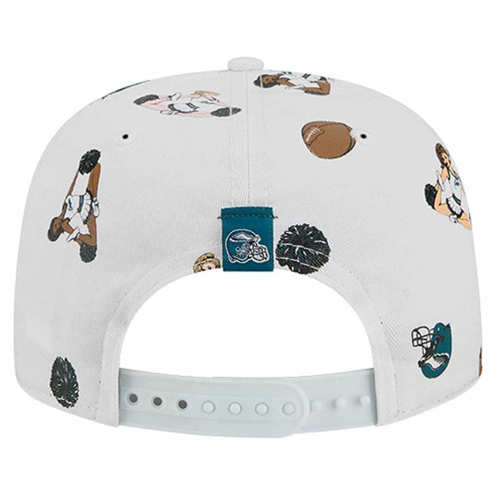 Philadelphia Eagles New Era Team Cheer 19TWENTY Snapback Hat - White cheap