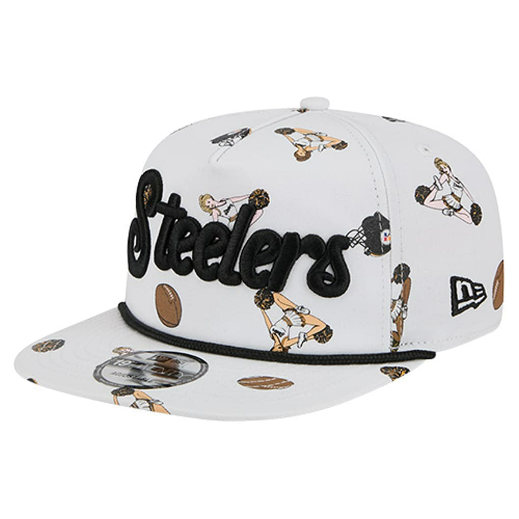 Pittsburgh Steelers New Era Team Cheer 19TWENTY Snapback Hat - White discount