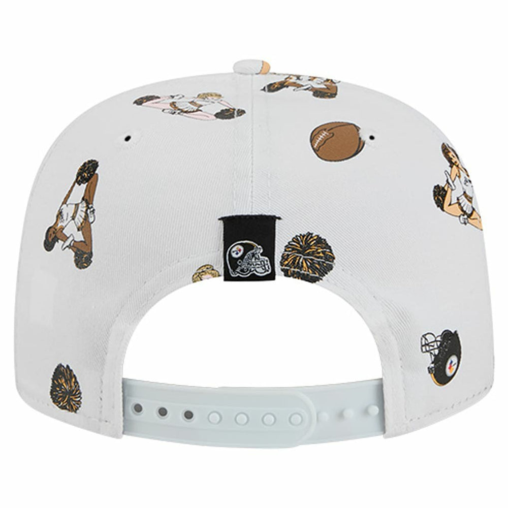 Pittsburgh Steelers New Era Team Cheer 19TWENTY Snapback Hat - White discount