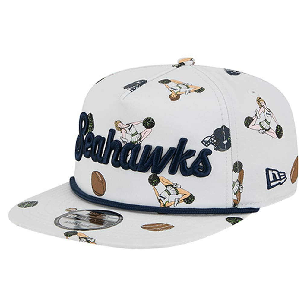 Seattle Seahawks New Era Team Cheer 19TWENTY Snapback Hat - White on sale