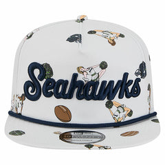 Seattle Seahawks New Era Team Cheer 19TWENTY Snapback Hat - White on sale