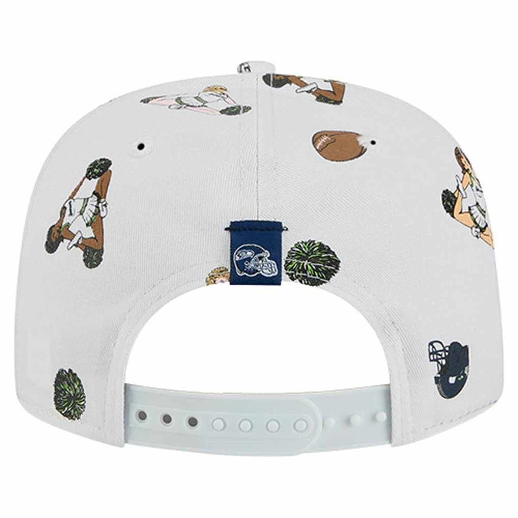 Seattle Seahawks New Era Team Cheer 19TWENTY Snapback Hat - White on sale