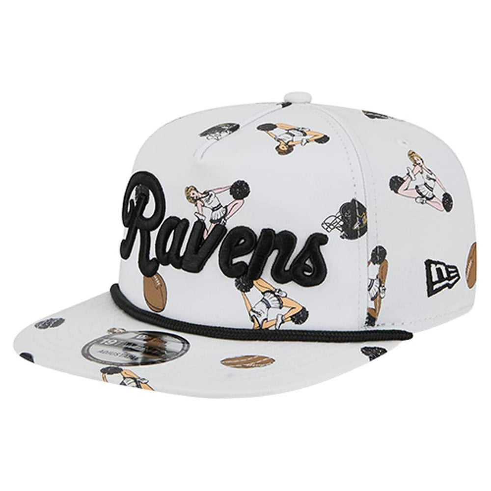 Baltimore Ravens New Era Team Cheer 19TWENTY Snapback Hat - White for sale