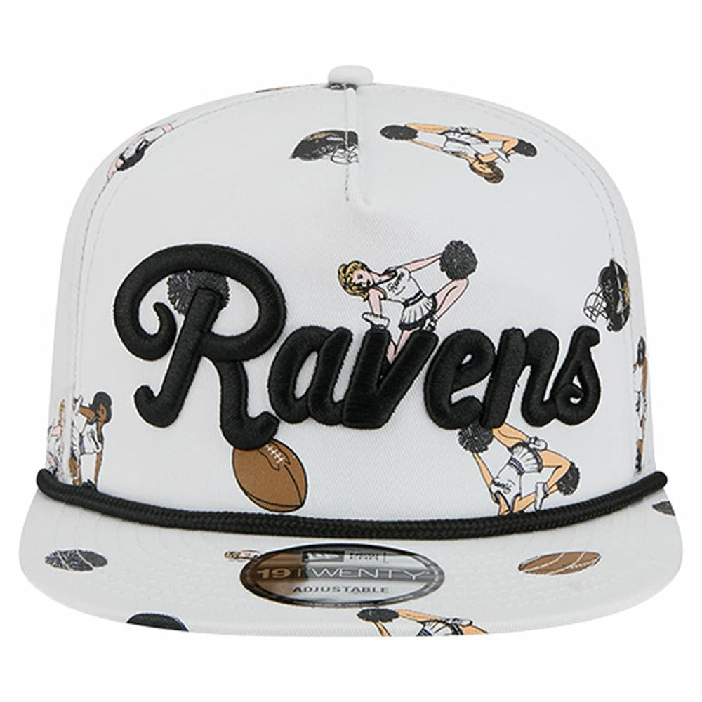 Baltimore Ravens New Era Team Cheer 19TWENTY Snapback Hat - White for sale